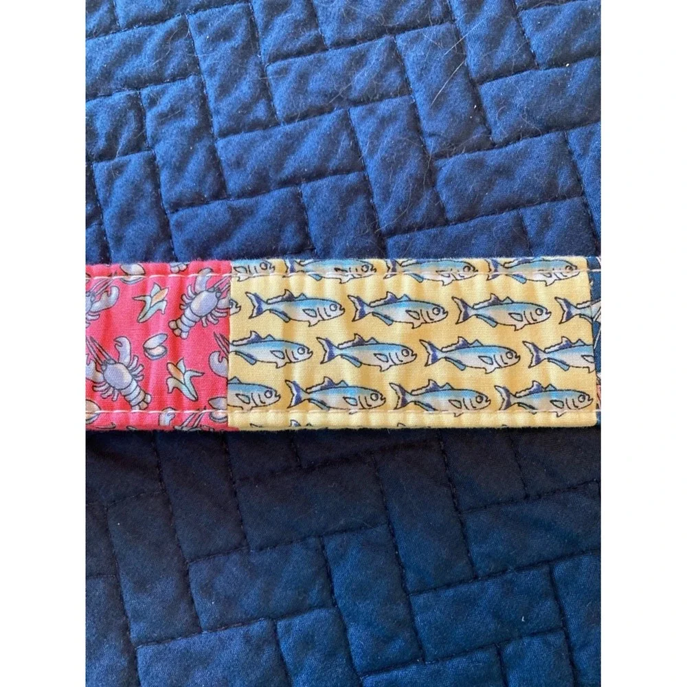 Vineyard Vines‎ Shep & Ian Multicolor Golf Patchwork Fabric Cloth Belt Size M